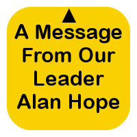 A Message From Our Leader Alan Hope